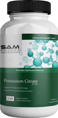 Sam Health Potassium Citrate 99mg – 120 Veg caps