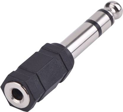 Darahs 6.35 mm Audio Stereo Plug to 3.5 mm Stereo Headphone Jack Adapter 6.35mm Male to 3.5mm Female Audio Converter Jack