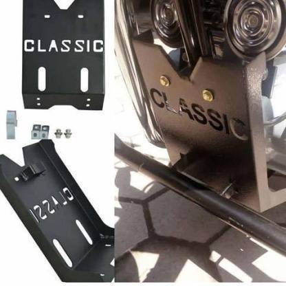 Dvis Classic 350 Engine Guard/Bash Plate/Sump Guard Suitable for Royal Enfield Classic Bike Engine Guard