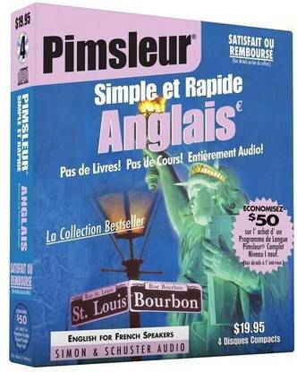 Pimsleur English for French Speakers Quick & Simple Course - Level 1 Lessons 1-8 CD