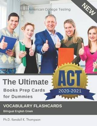 The Ultimate ACT Books Prep Cards 2020-2021 for Dummies Vocabulary Flashcards Bilingual English Greek