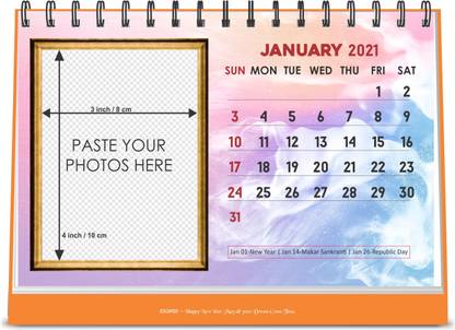 ESCAPER Photos Table Calendar 2021 Calendar 2021, Photo Calendar 2021 Table Calendar