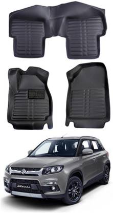 Ruff & Tuff Plastic, Rubber 5D Mat For  Maruti Suzuki Vitara Brezza