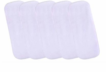 GRAYSEE High Quality 5 Layer Cotton Microfiber Insert Liner Reusable Washable Cotton Diaper Nappy Inserts for Baby Cloth Diapers , (S - M) - Pack Of 5