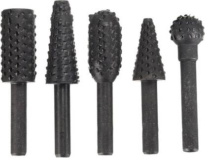 DIGICOP Rasp File Drill Bits Rasp Set Drill Grinder Drill Rasp For Woodworking Carving Tool Round Shank Rotary Burr Set