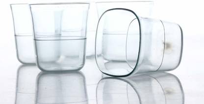 aAdinath (Pack of 6) Unbreakable Platinum Glass ( 250 ML,) Glass Set Water/Juice Glass