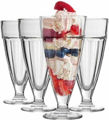 A.K CREATION (Pack of 6) 350 ml milkshake glass Glass Set Water/Juice Glass