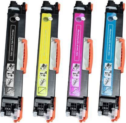 anow 126A for HP CE310A CE311A CE312A CE313A Toner Cartridge Compatible HP Color Laserjet CP1025,CP1025NW,M175A,M175NW,M275MFP (Black/Magenta/Yellow/Cyan 4-Pack) Black + Tri Color Combo Pack Ink Toner