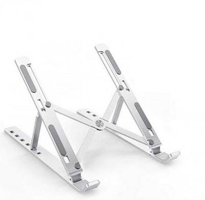RIBBRO RB Portable & Foldable Laptop Stand Portable & Foldable Laptop Stand Laptop Stand Aluminium Desk Stand Rotatable Laptop Stand with Adjustable Height Compatible with Universal Laptops
