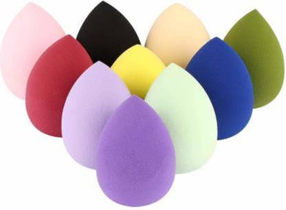 Puka 10 Pcs Makeup Sponge Set Beauty Sponge Blender Makeup