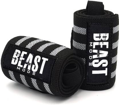 STEIGEN FITNESS Elastic Wrist support wrap straps for gym workout men Grey Boxing Hand Wrap