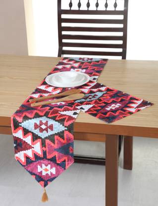 AAZEEM Purple Table Linen Set