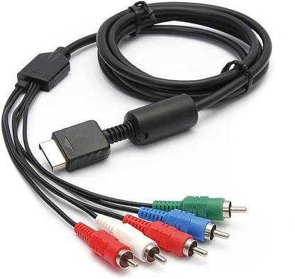 TCOS Tech  TV-out Cable PS2 & PS3 Component AV Cable Audio Video Cable