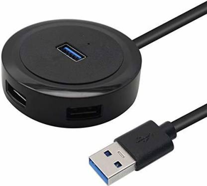 VIBOTON XL-6032 4-Port USB 3.0 Hub with Long Cable 1.2m Round Header LED Fast Charging Data Transfer4-Port USB 3.0 Hub with Long Cable 1.2m Round Header LED Fast Charging Data Transfer USB Hub