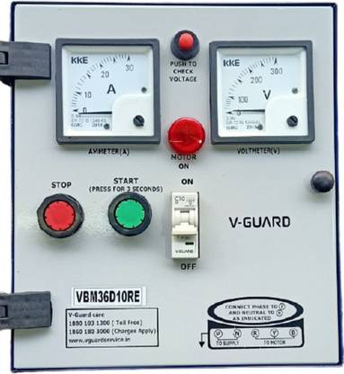 V-Guard CONTROL PANEL FOR _SUNMERSIBLE PUMPS SERIES Submersible Water Pump