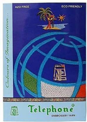 bestonova Embroidery material Polyester Telephone Neelam Thread Shade Card