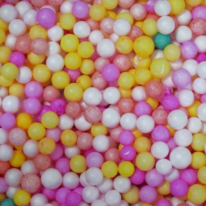 Riddhi Golden Line 12 Packets, Multicolor Small Size Thermaocol Balls for Decorations, School Projects, DIY Crafts