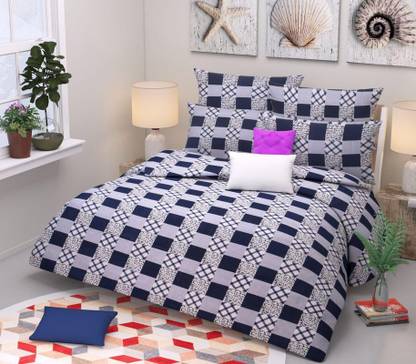 adfc 210 TC Polyester Double Printed Fitted (Elastic) Bedsheet