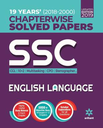 Ssc Chapterwise Solved Papers English Language 2019
