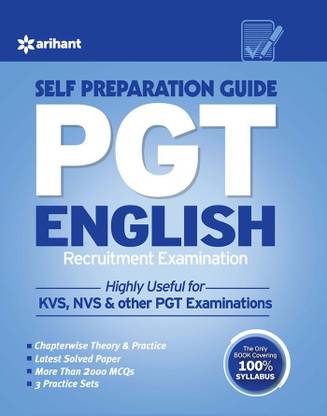 KVS PGT Self Prepration Guide English Recruitment Examination