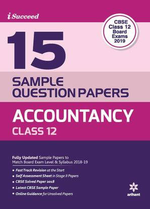 15 Sample Question Paper Accountancy Class 12th Cbse
