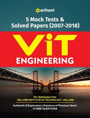 5 Mock Tests and Solved Papers for Vit Engineering