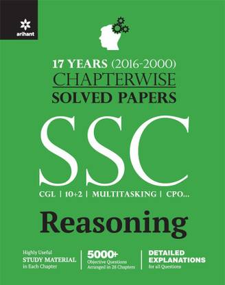Chapterwise Solved Papers Ssc Staff Selection Commission Reasoning