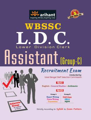 Wbssc Ldc (Lower Division Clerk) Assistant Group-C Recruitment Exam  - With 5 Model Practice Sets