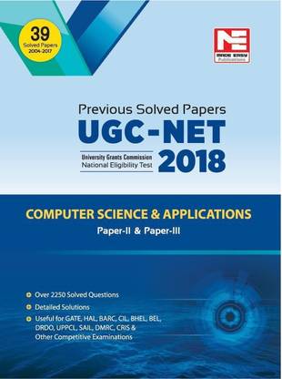 Ugc-Net: Computer Science & Applications: Previous Year Solved Papers