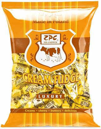 Zpc Milanówek Cream Fudge Luxury, 800 g (Product of Poland) cream fudge Candy