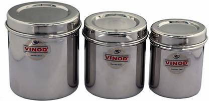 VINOD Steel Grocery Container  - 250 ml, 350 ml, 450 ml