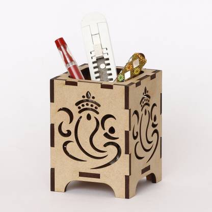 CAPIO ART 1 Compartments MDF WOOD Pen Stand
