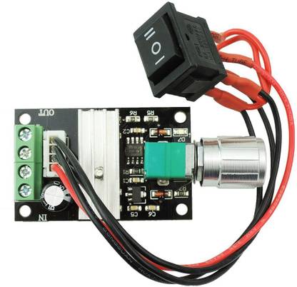 REES52 6V 12V 24V 28V 3A 80W DC Motor Speed Controller (PWM) Speed Adjustable Reversible Switch 1203BB dc motor driver reversing 3 A Rotary Dimmer