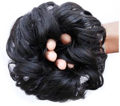 sunisa Synthetic Bun Extension & Wigs Artificial Juda For Women And Girls, 35 Gram, Natural Black Extension  Extension Hair Extension