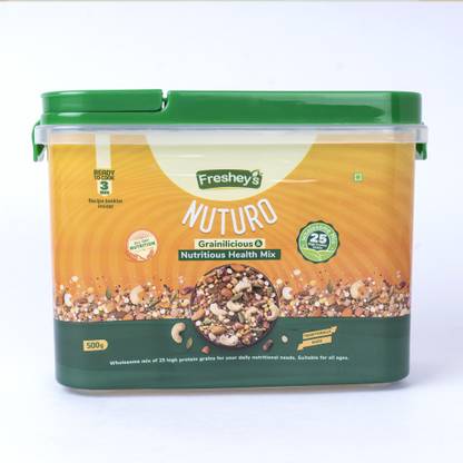 Freshey's NUTURO Grainilicious Nutrition Health Mix - Sathu Maavu Loaded with 25 High Protein Grains