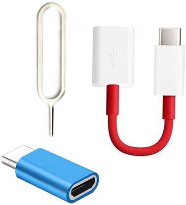OTD OTG Adapter Accessory Combo for Redmi Note 9 Pro Max, Redmi Note 9S, Zopo Speed 8, ZTE Axon 10s Pro