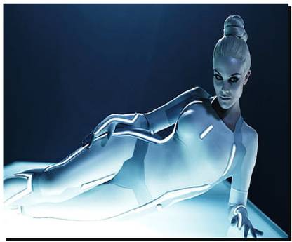 SKY DOT tron legacy movies serinda swan Non Slip Base Mousepad