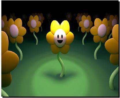 SKY DOT undertale flowey Non Slip Base Mousepad