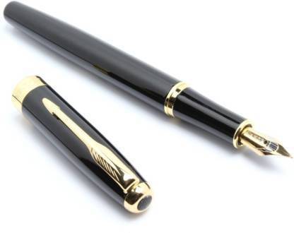 loushi IZONE NEW BAOER 388 FOUNTAIN PEN BLACK NOBLEST GOLDEN MEDIUM NIB NEW Fountain Pen Fountain Pen