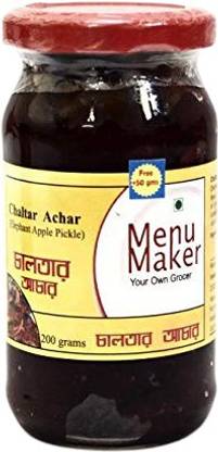 Menu Maker Select Premium Chaltar Achar [Elephant Apple Pickle] 250g, Pack of 2 Apple Pickle