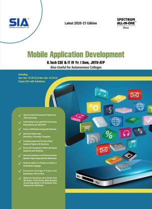 Mobile Application Development, B.Tech IV-Year I-Sem (CSE & IT) R15, JNTU-Anantapur, Latest 2020-21 Edition