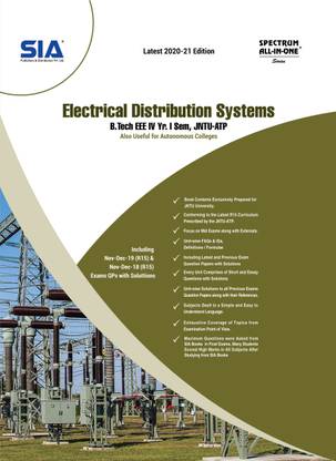 Electrical Distribution Systems, B.Tech IV-Year I-Sem (EEE) R15, JNTU-Anantapur, Latest 2020-21 Edition