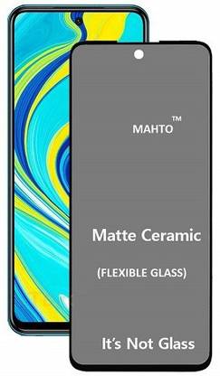 techaspire Edge To Edge Tempered Glass for Poco X3 Flexible Ceramic Matte Tempered Glass