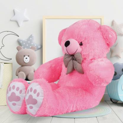 DKTB Best Looking Bear valentines gift for girls Loveable and Huggable Baby Pink 3ft  - 90 cm