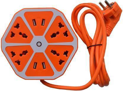 sab saman trading USB HEXAGON WORD 4 USB SOCKET 4 POWER SOCKETS 4  Socket Extension Boards