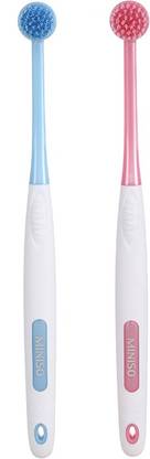MINISO High-density Bristles Toothbrush Soft Toothbrush (2 Toothbrushes) Extra Soft Toothbrush