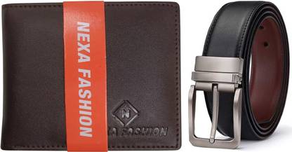 NEXA FASHION Wallet & Belt Combo