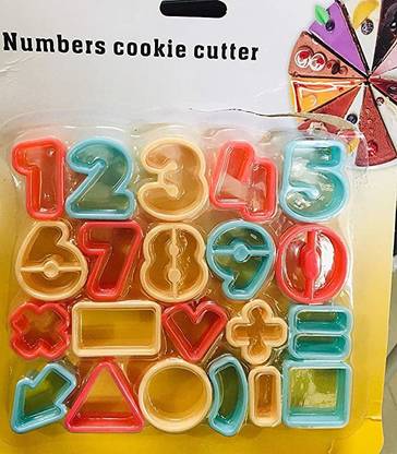 HPK Number Letter Font Plastic Cookie Cutter Fondant Tool Baking Cake Mold Decorating Press Pastry DIY Cookie Cutter