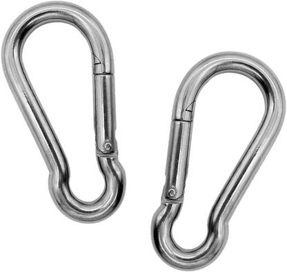 Joyfit Carabiner Clip Pair For Cable Machines, Resistance Tubes -Spring Snap Hook Premium Locking Carabiner