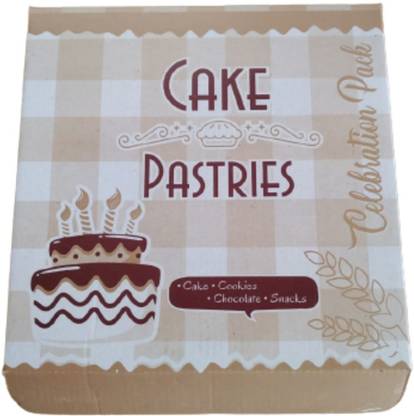robust packaging Corrugated Paper Half pound cake box, Cake box small 1/4 kg box Packaging Box